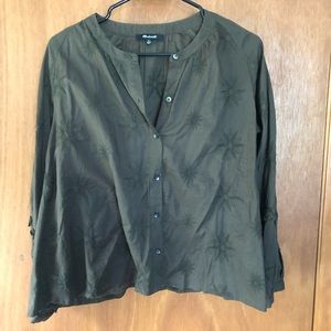 Madewell embroidered blouse